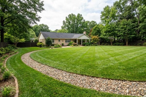 French Drains Installed in Traditional Home