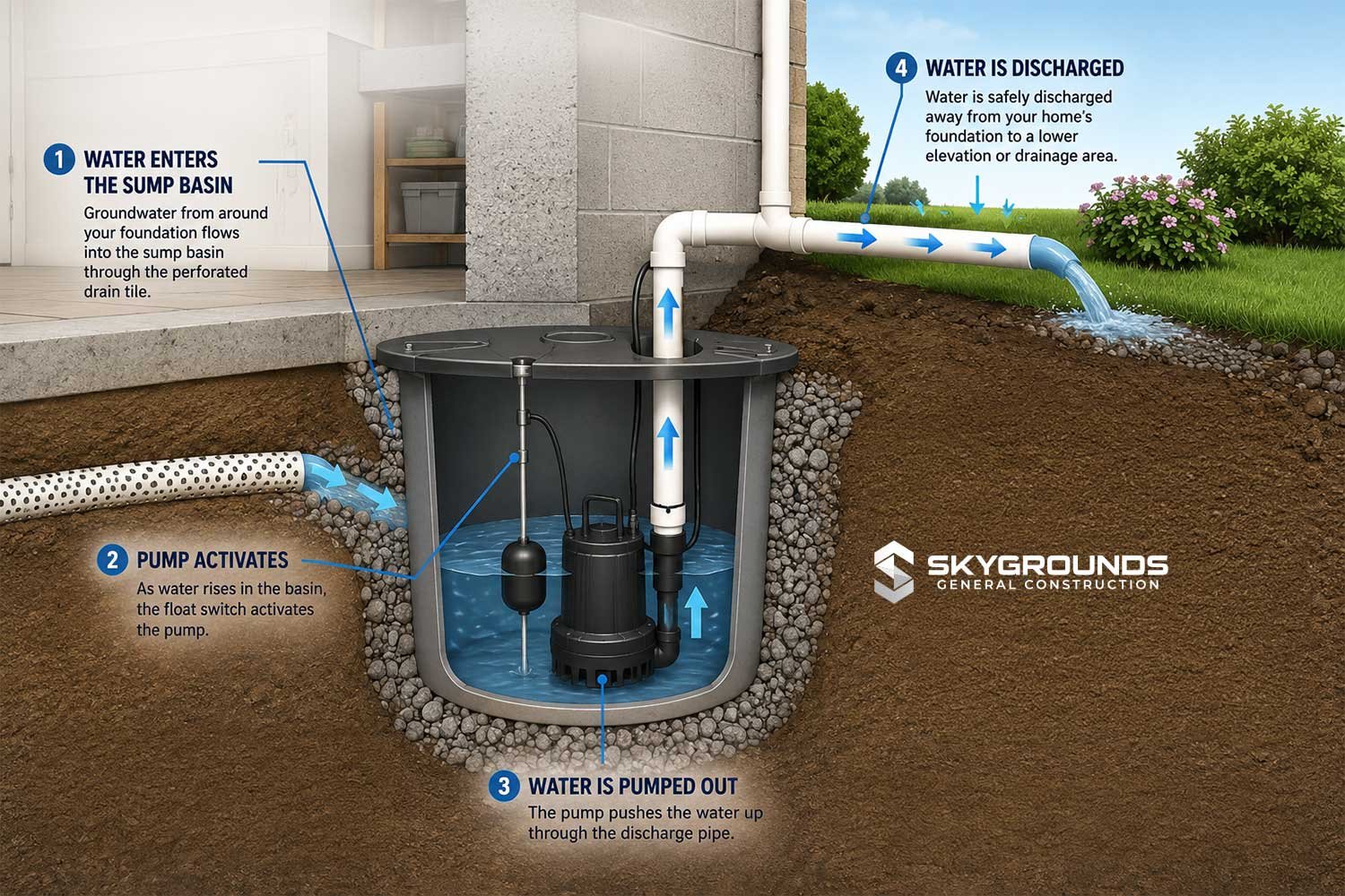 Sump Diagram Explained by Skygrounds